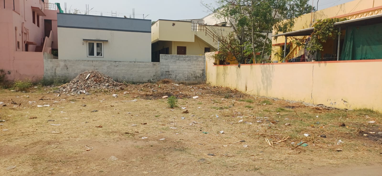 Open land parcel view